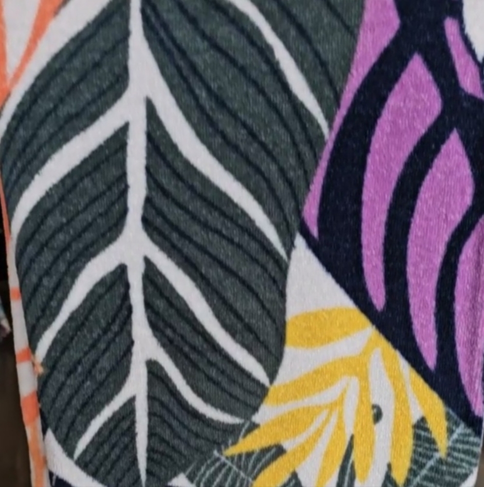 Vera Bradley Beach Towel Palm Floral